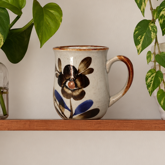 Handgemachte Tasse blau
