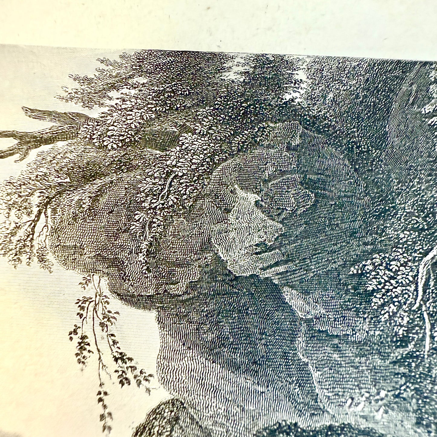 Stahlstich „Die Nymphen“