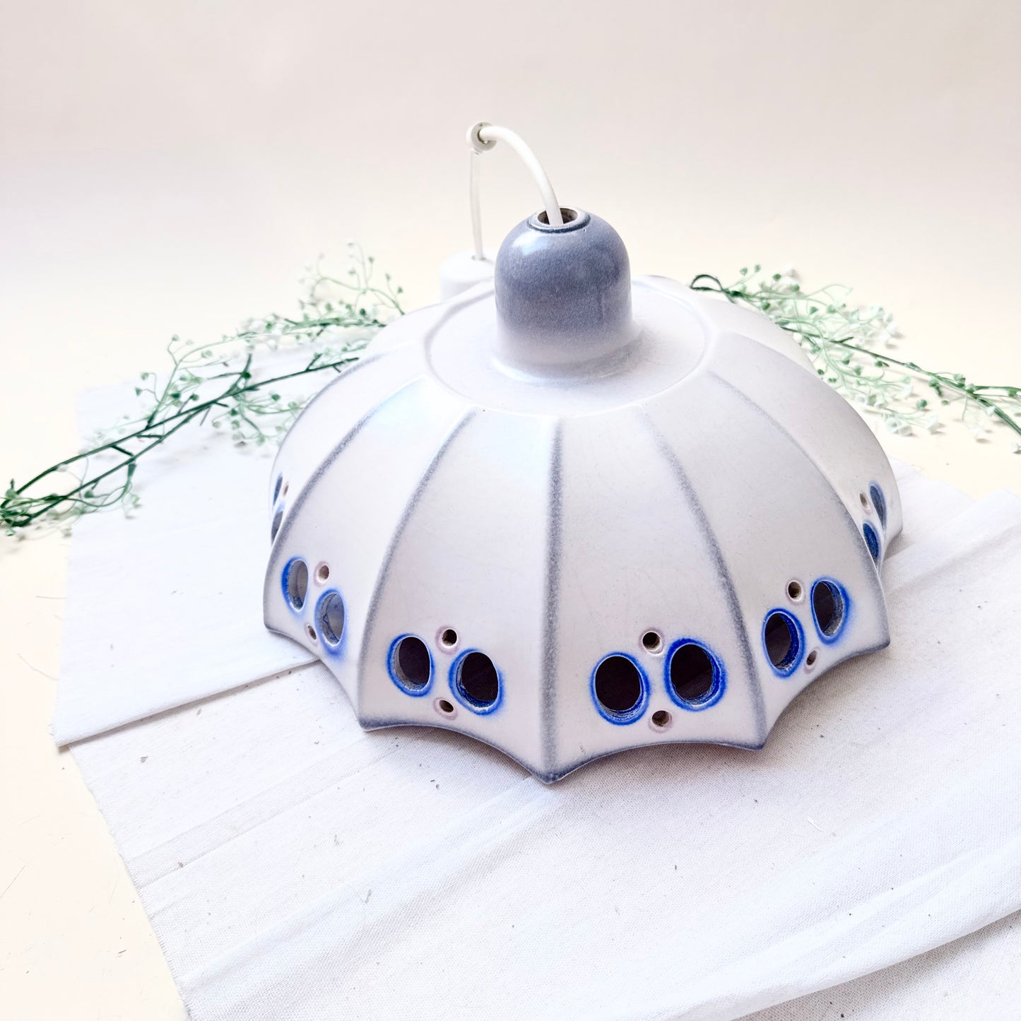 Deckenlampe Keramik blau