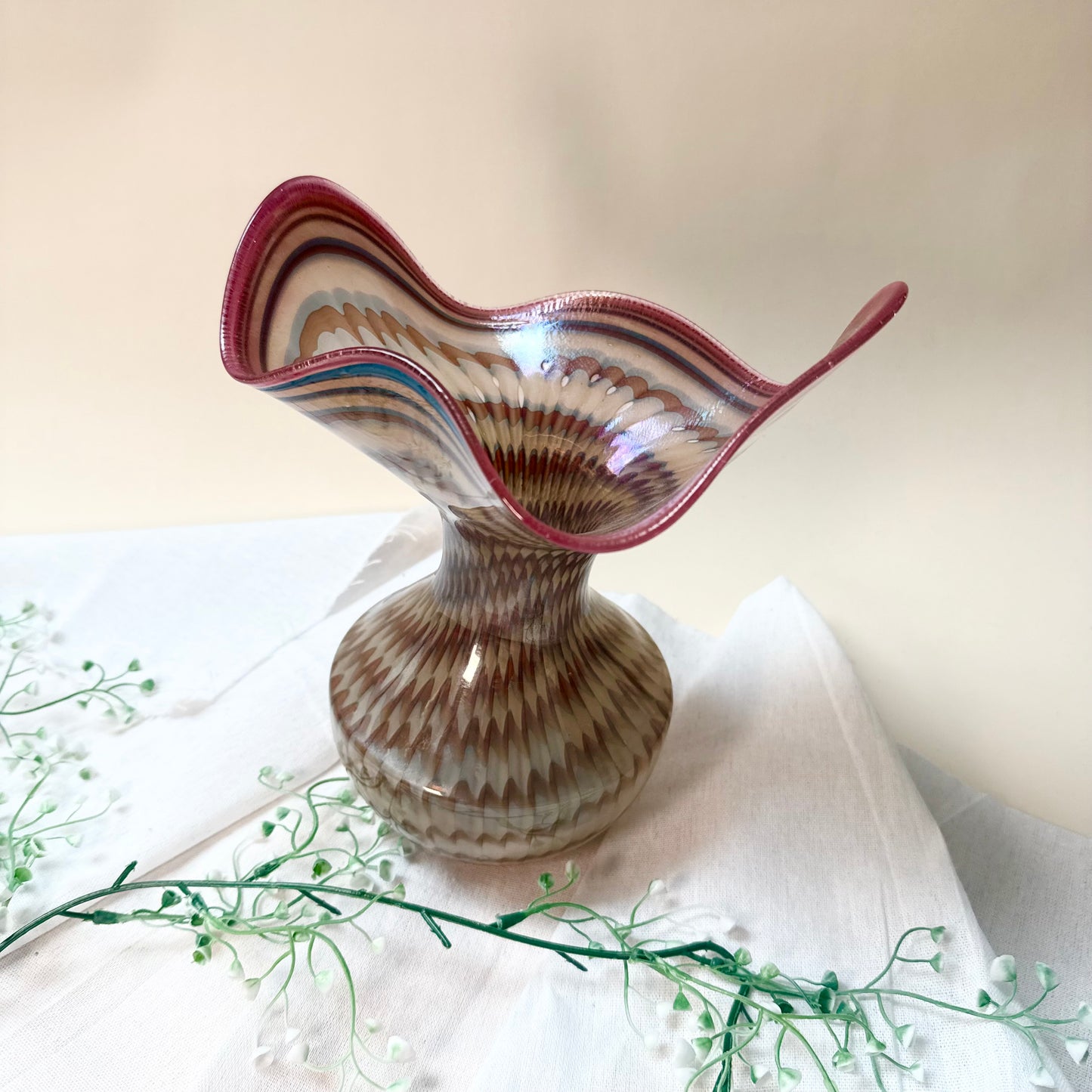 Vase Poschinger Pfauenauge pink