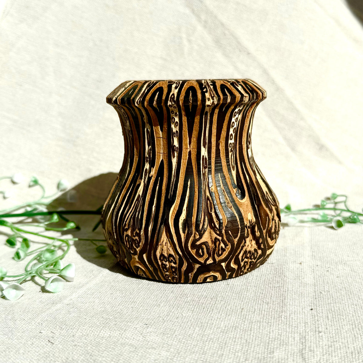 Holzvase Neuseeland