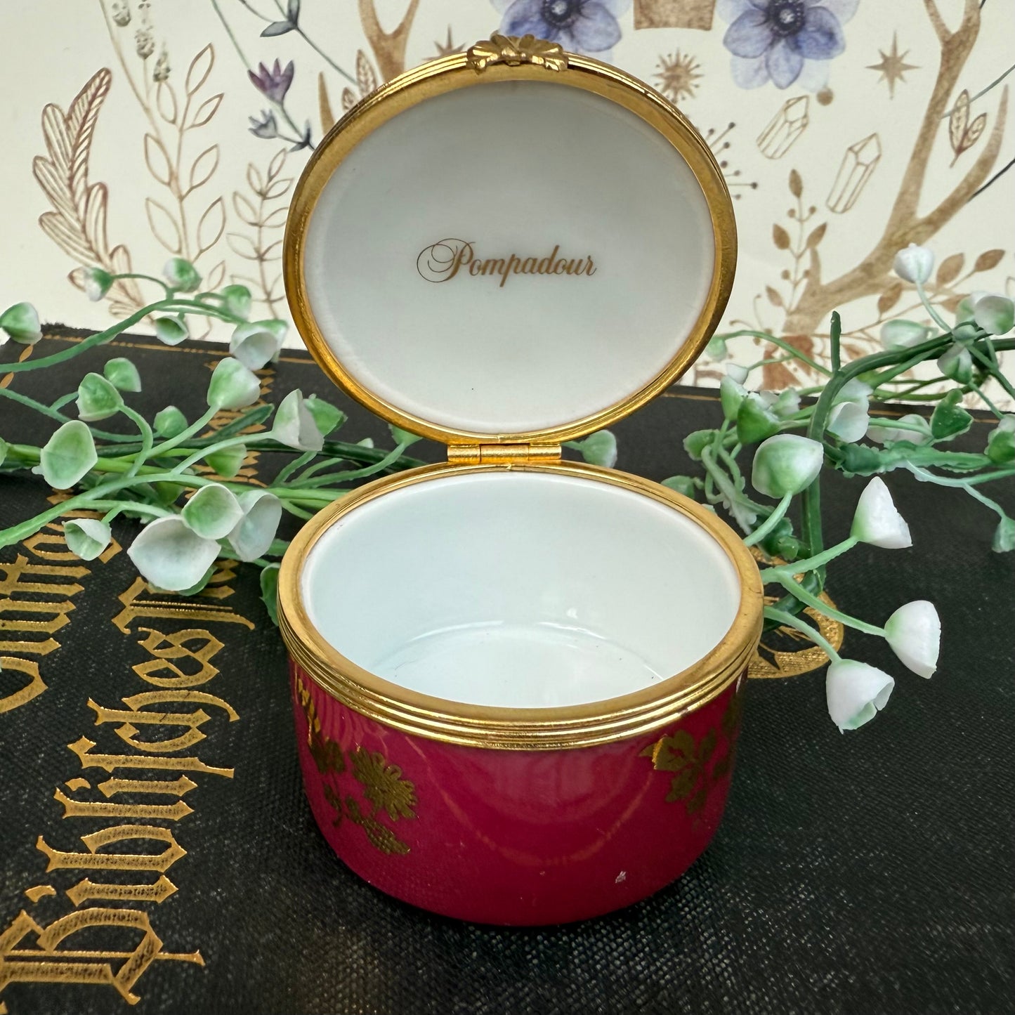 Pompadour Limoges Döschen pink