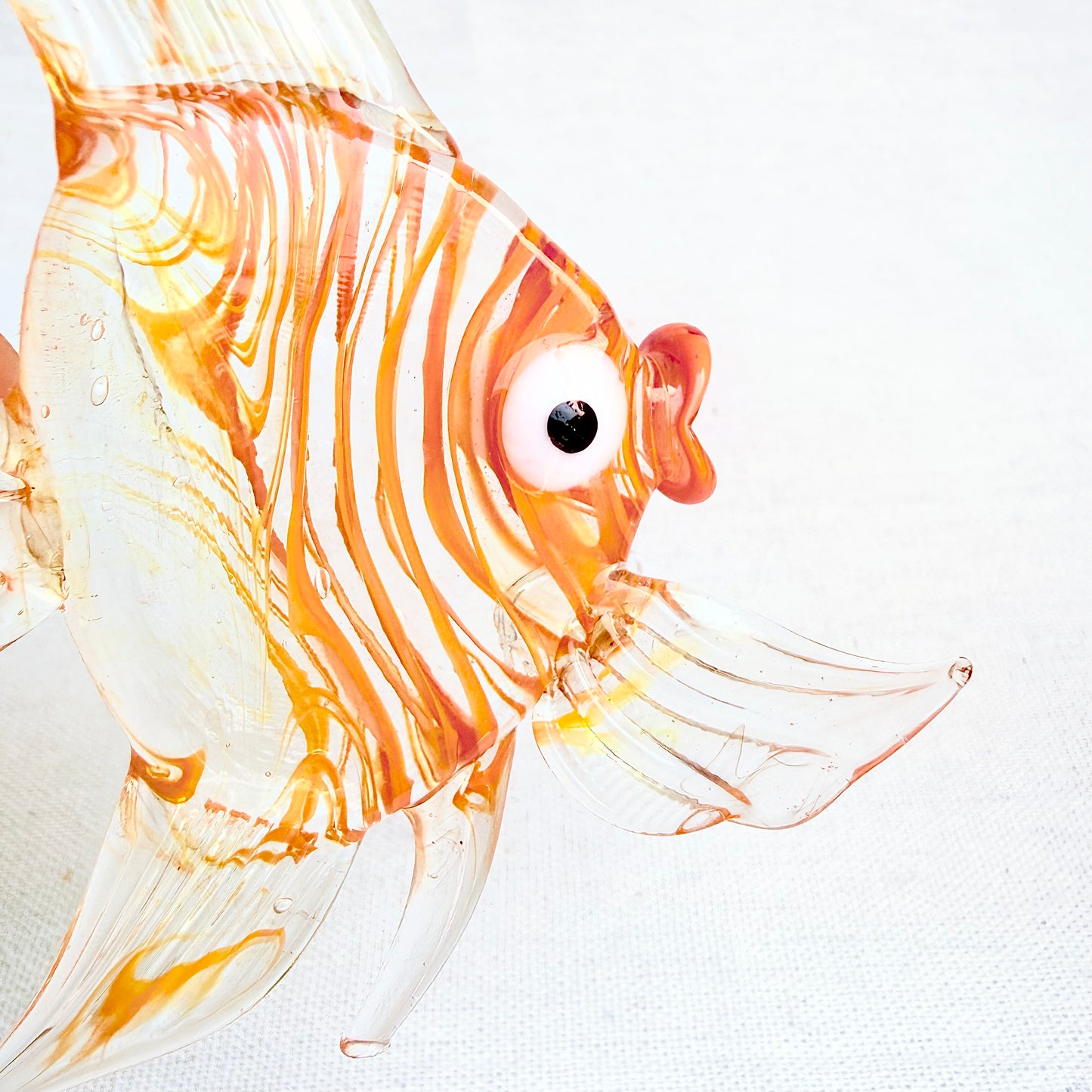 Fisch Glasfigur orange