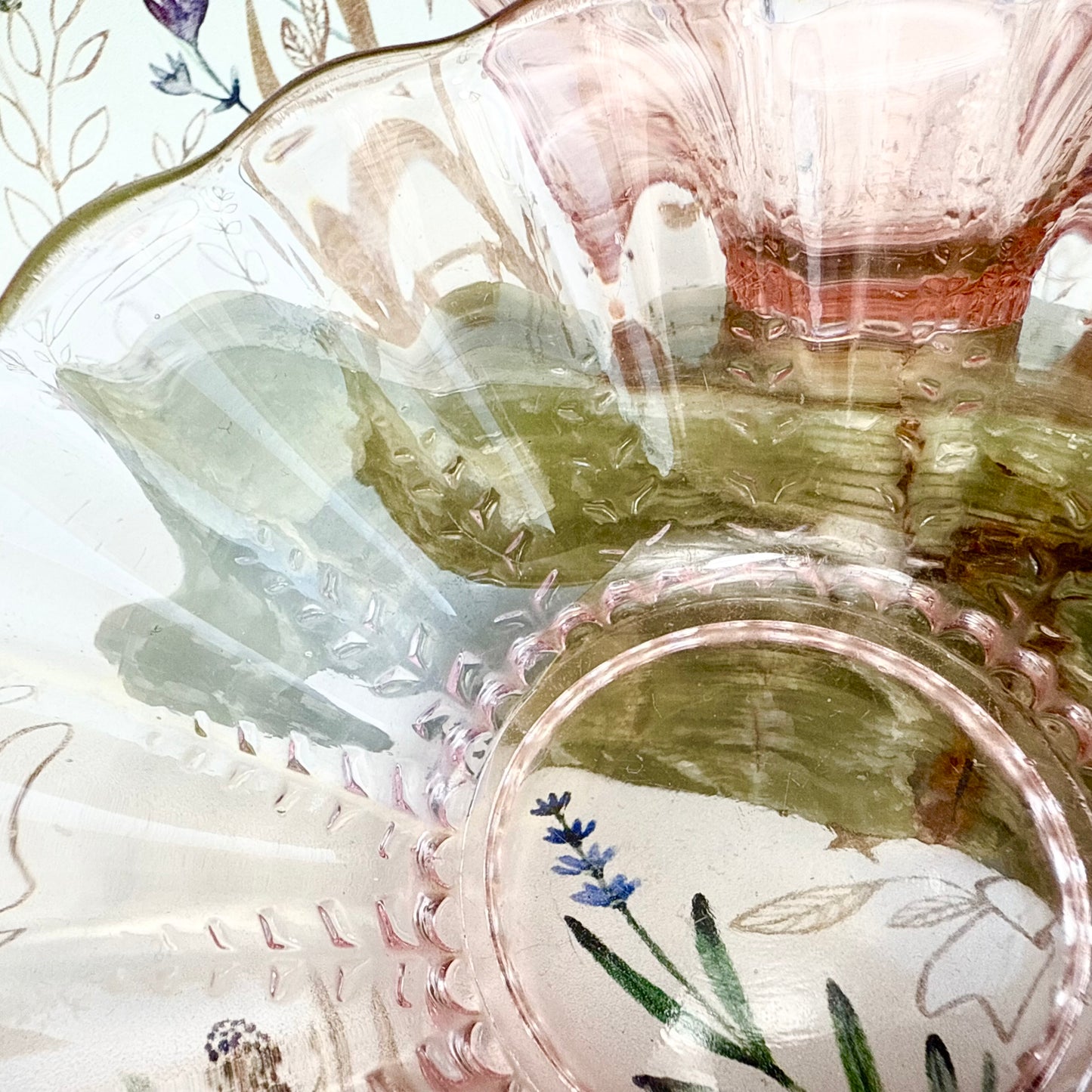 Glasschälchen rosa