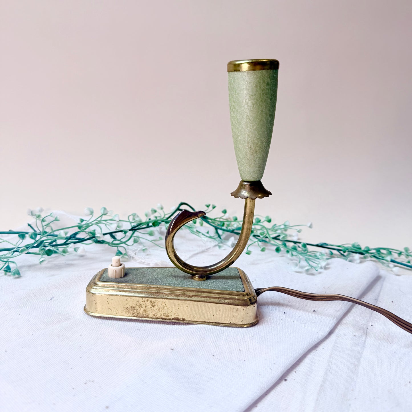 Tischlampe 50s grün