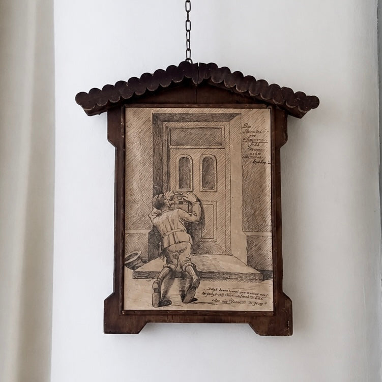 Rustikales Witzbild Hochformat
