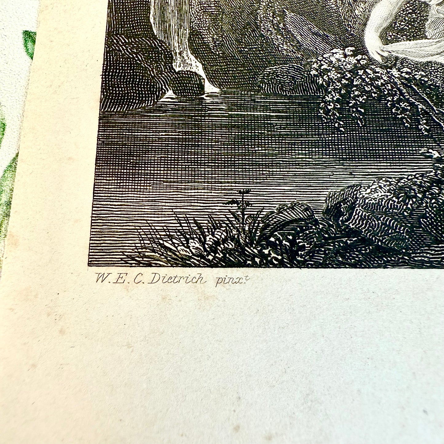 Stahlstich „Die Nymphen“