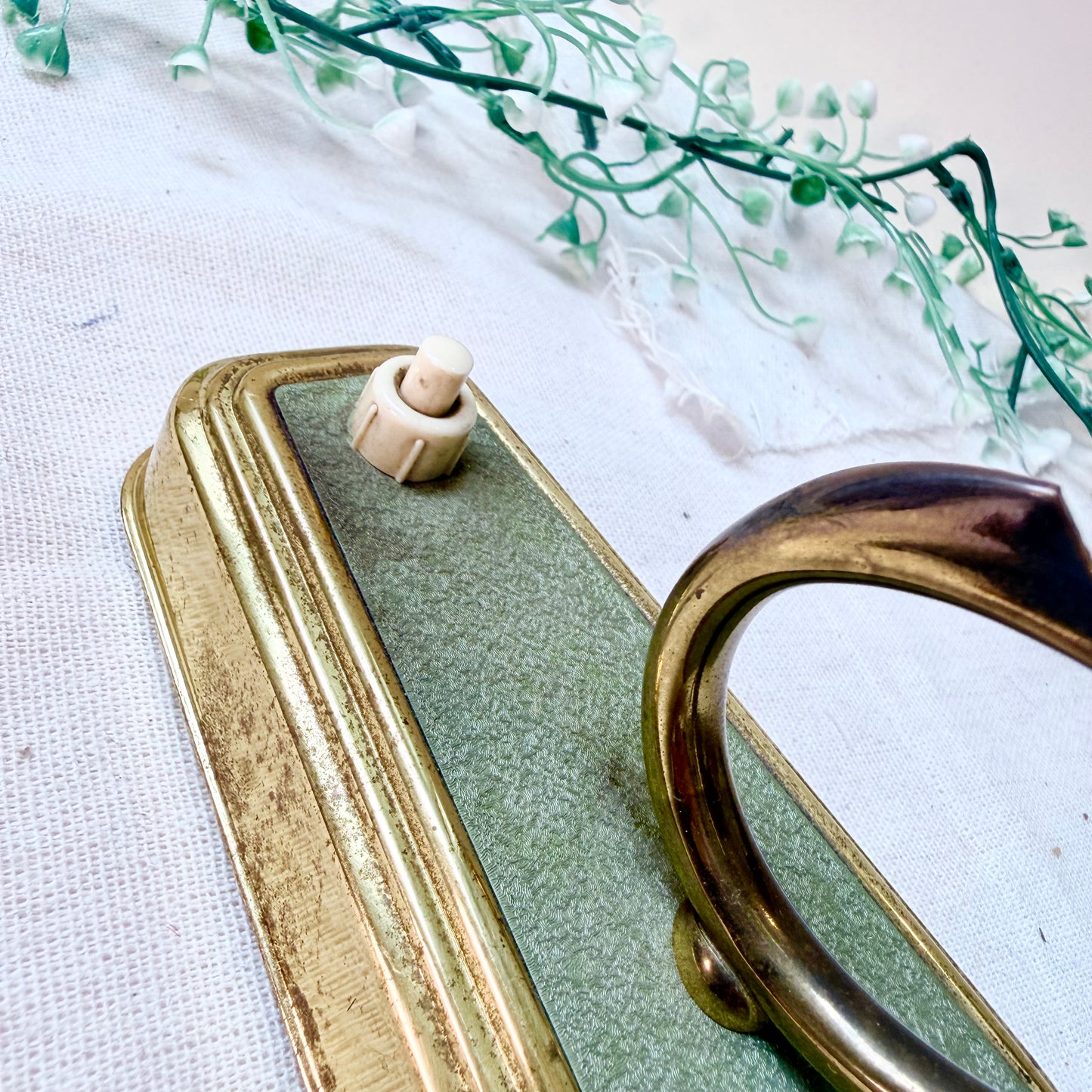 Tischlampe 50s grün