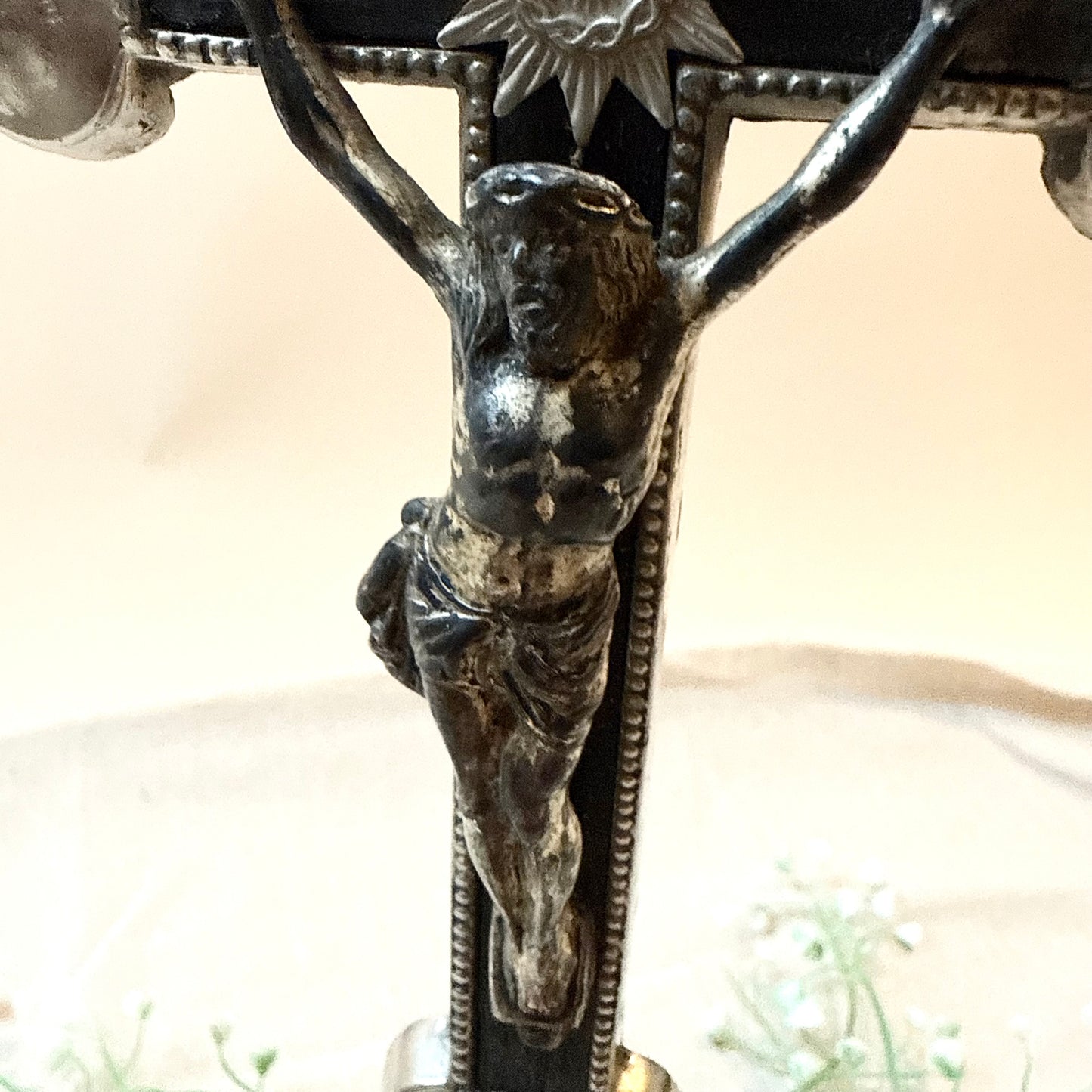 Kreuz Holz Metall antik