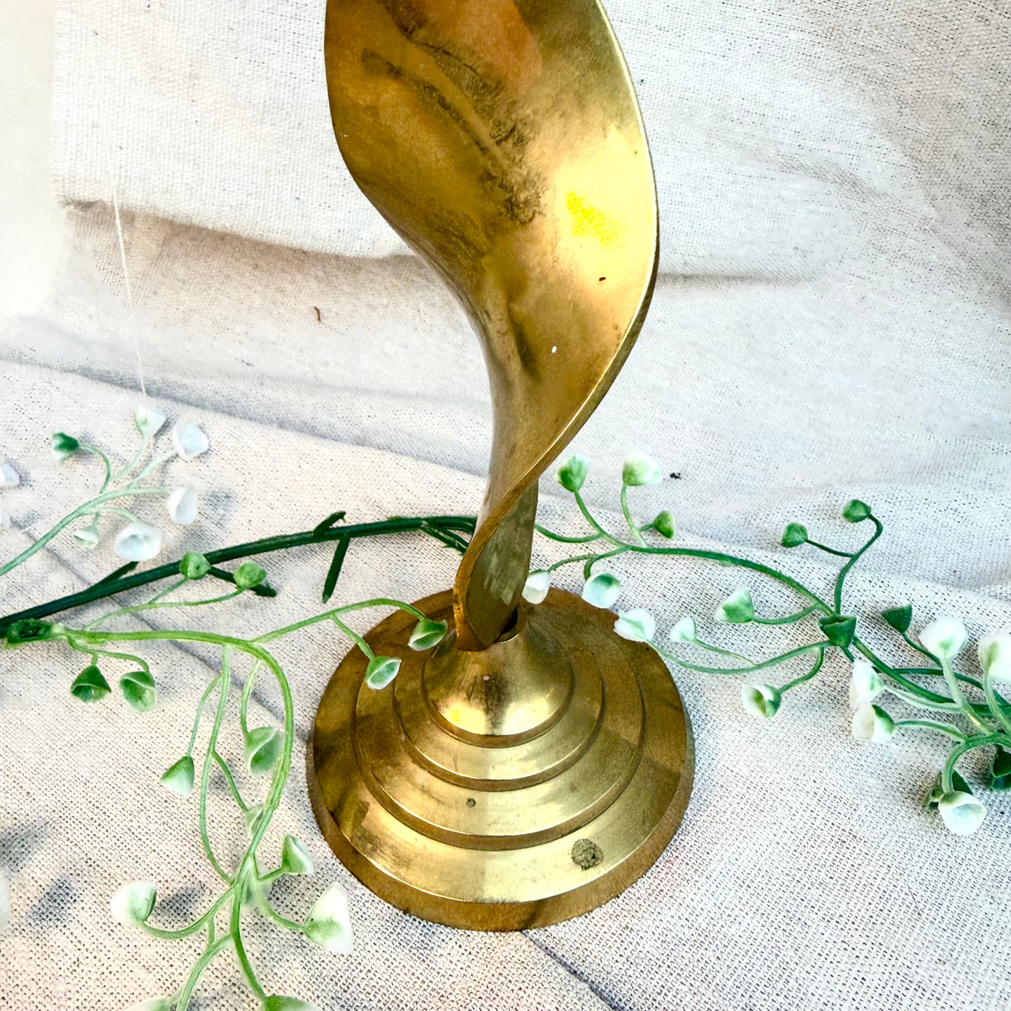 Kerzenständer Messing Spirale