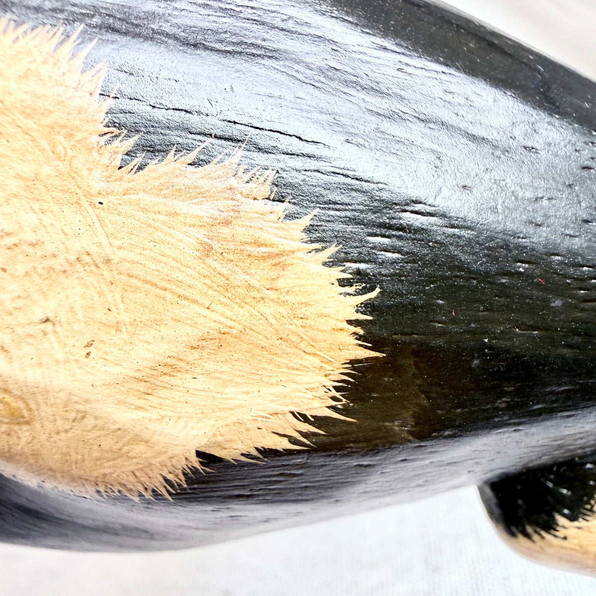 Balinesische Holzfigur Katze klein