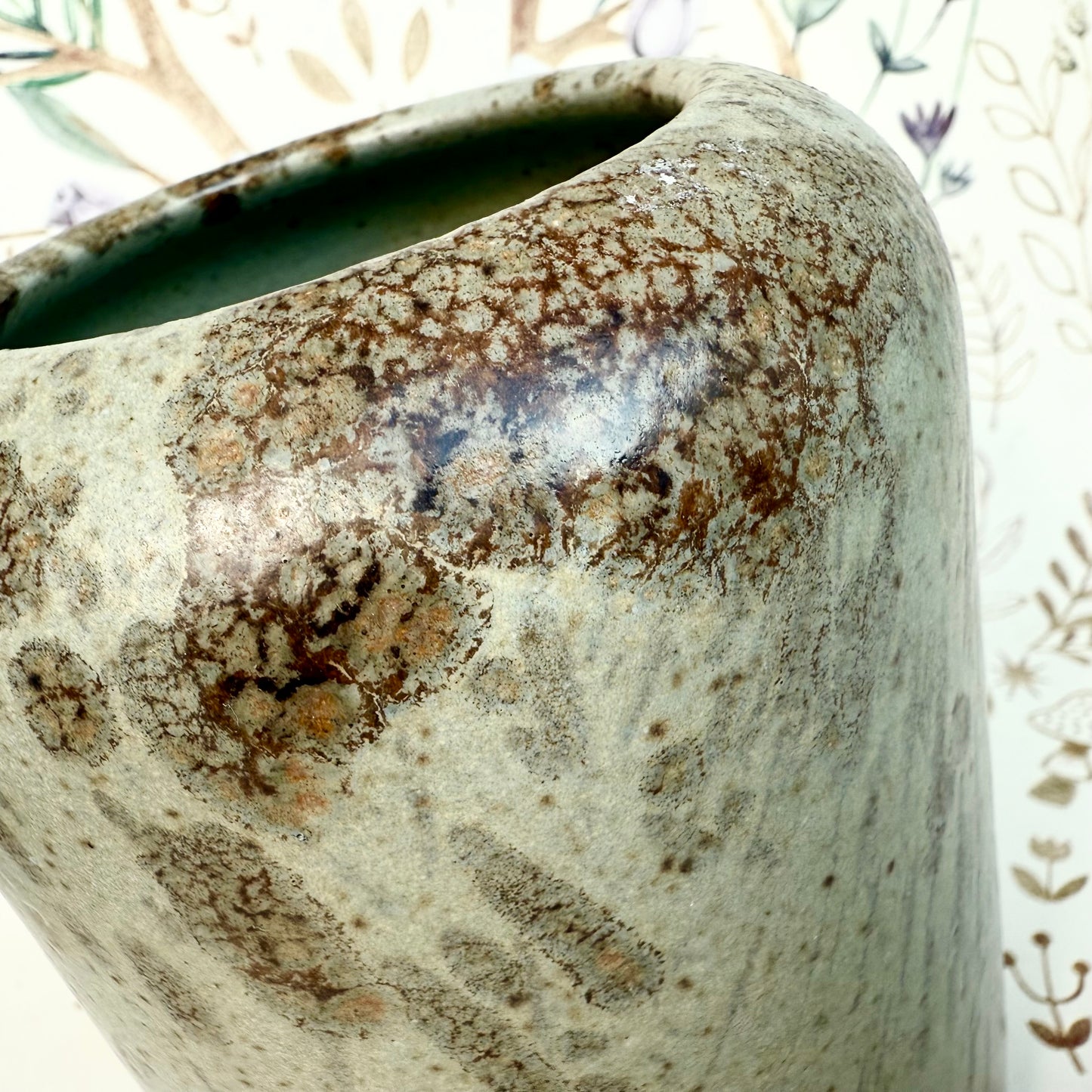 Vase handgemacht türkis
