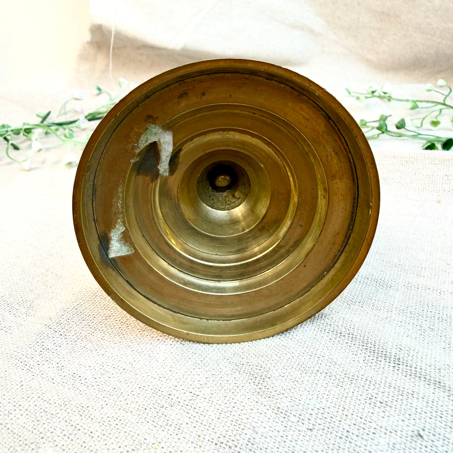 Kerzenständer Messing Spirale