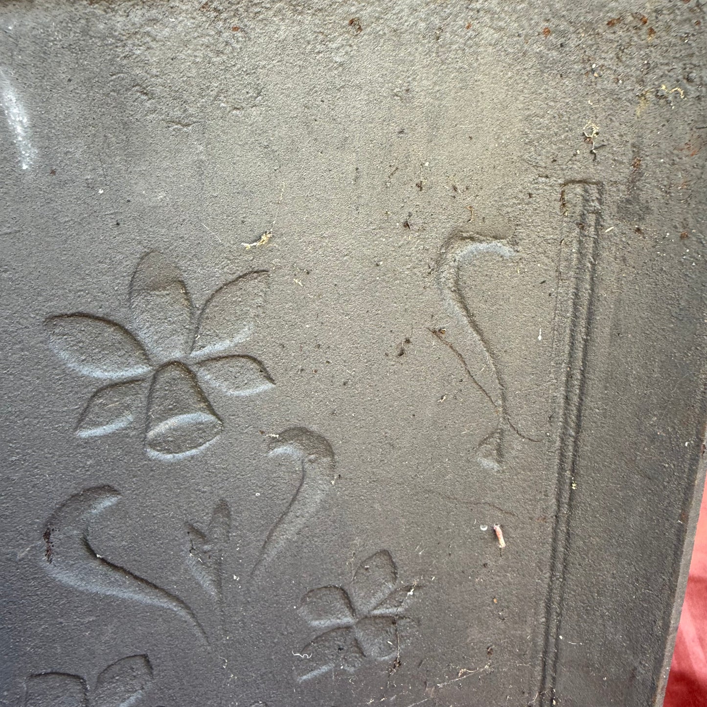Jugendstil Ofenplatte bemalt