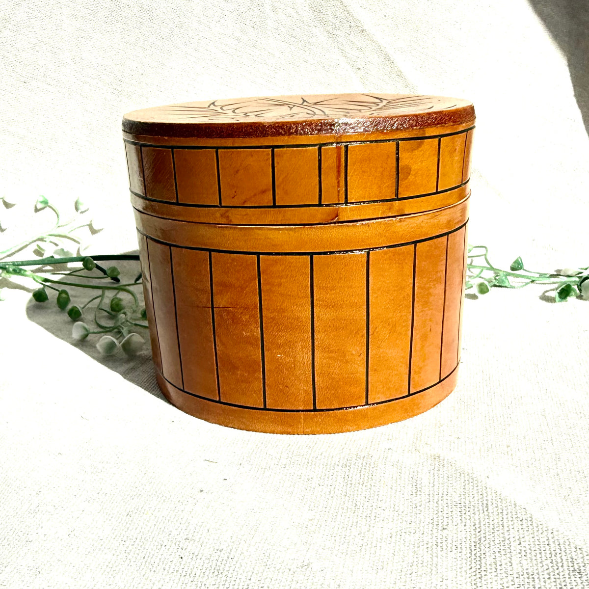 Leder Box Distel