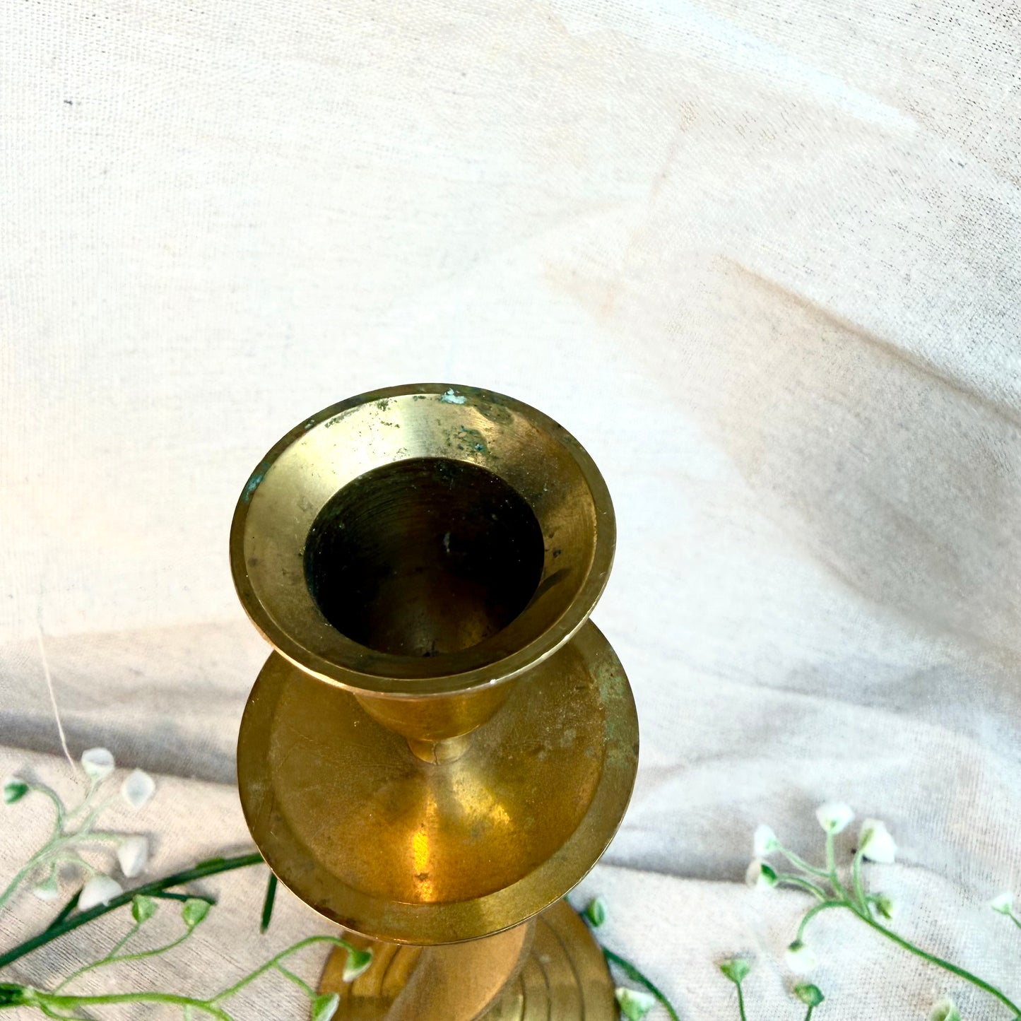 Kerzenständer Messing Spirale