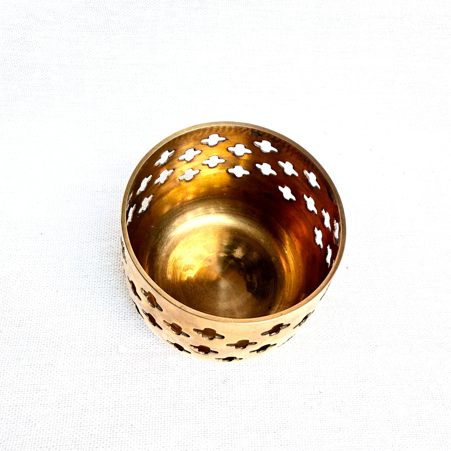 Teelichthalter Messing