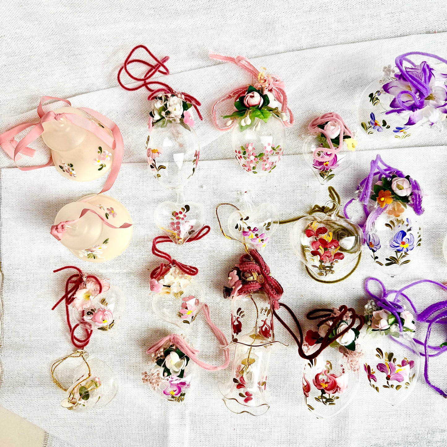 Handbemalte Osterdeko Glas