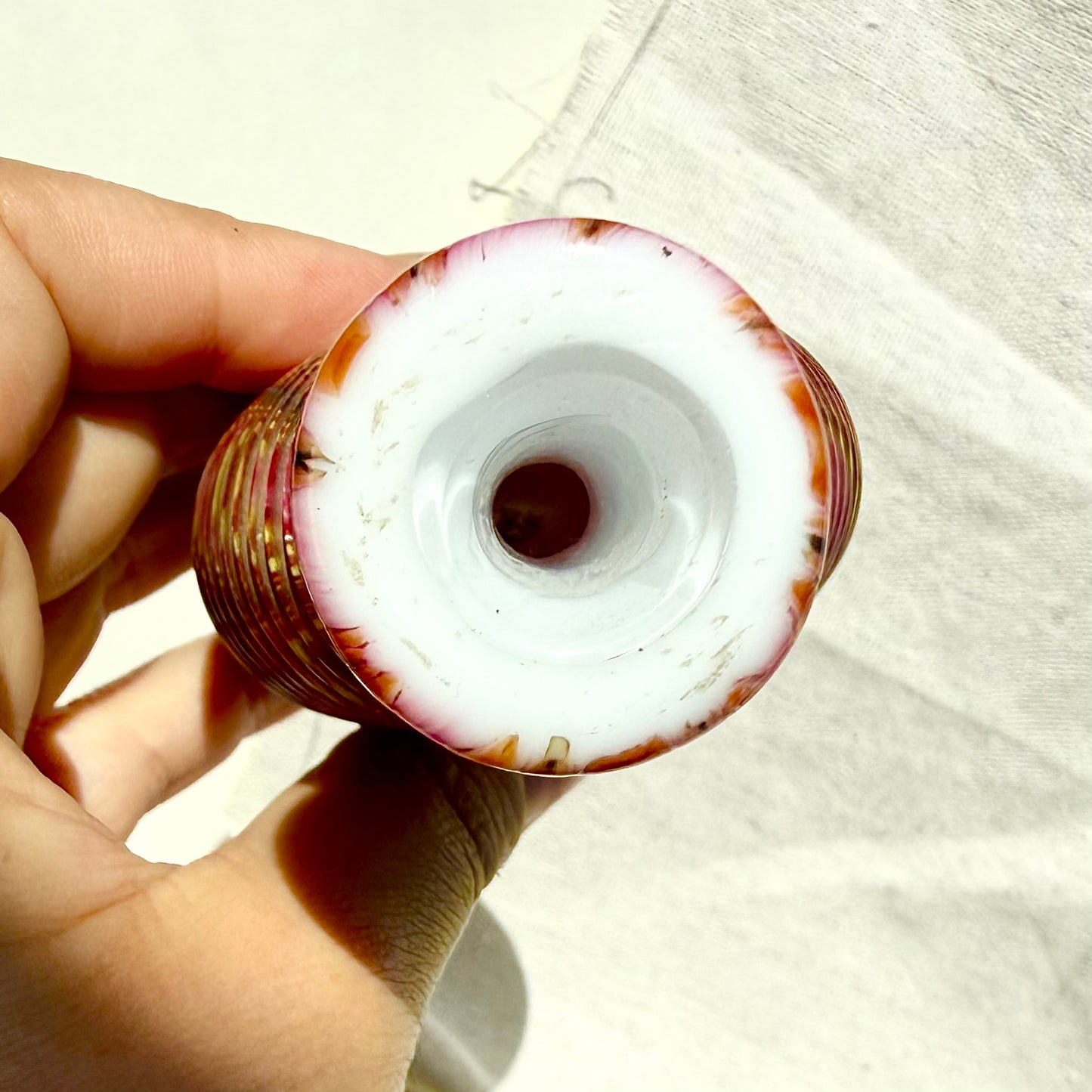 Schnupftabakglas Rillen