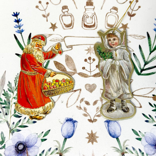 Christbaumschmuck traditionell Pappe