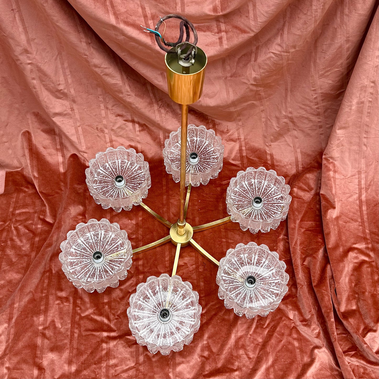 Deckenlampe mit Eiszapfen Glas