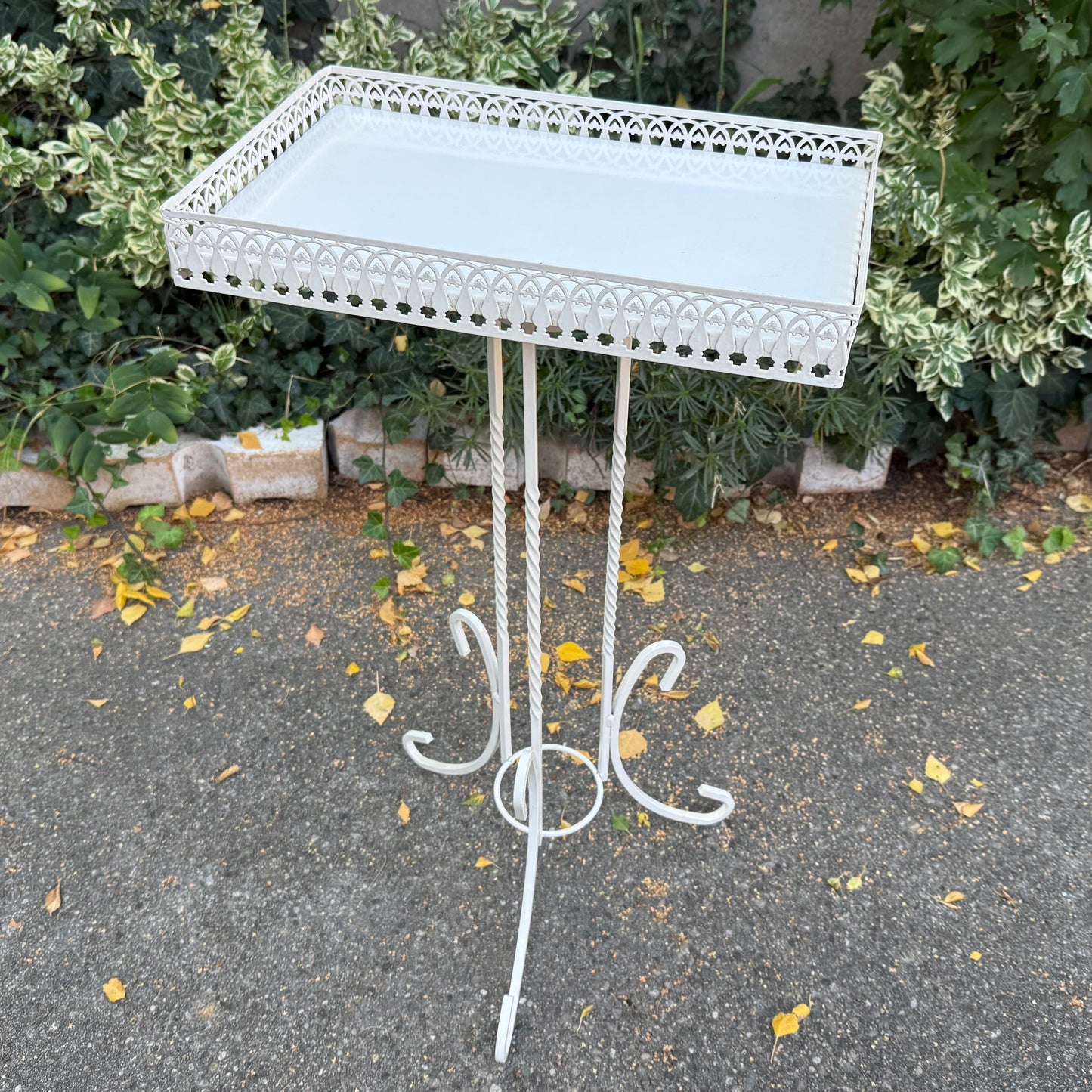 Beistelltisch Gusseisen weiß