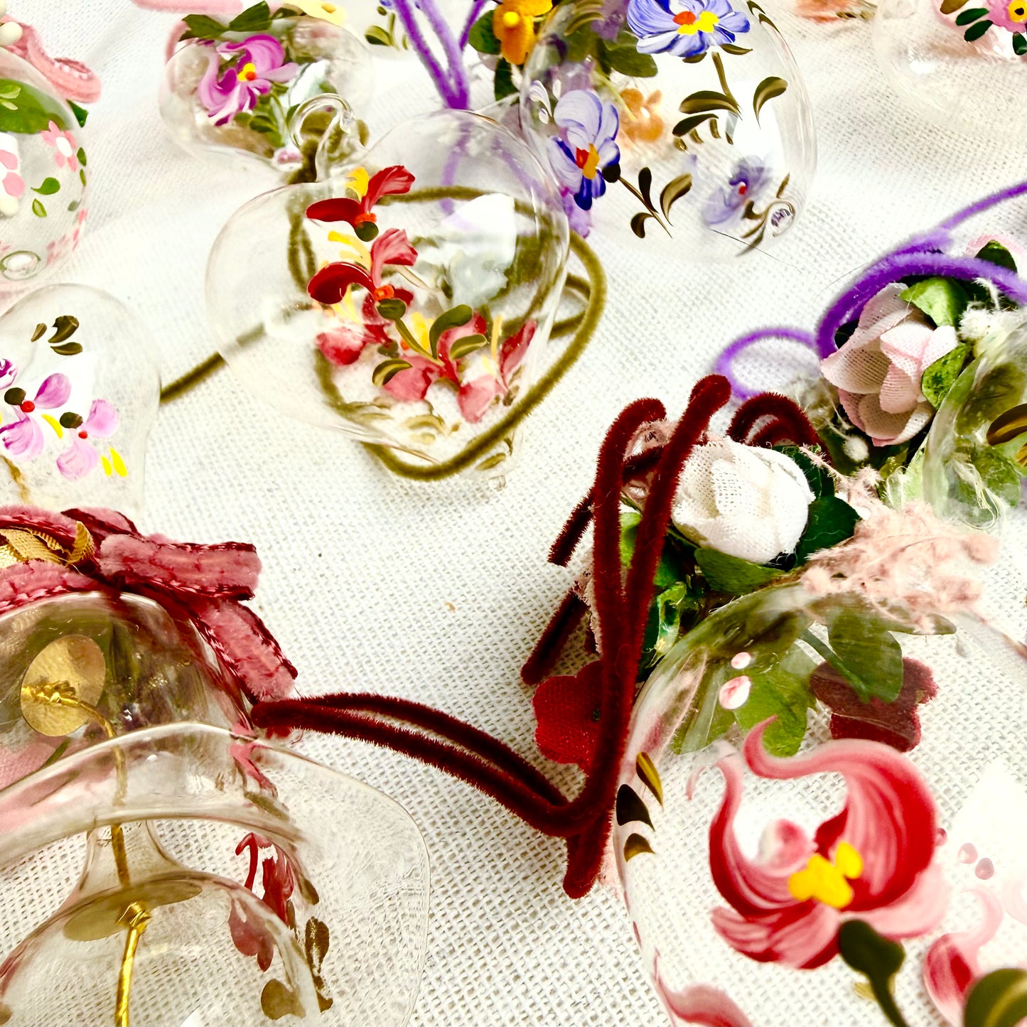 Handbemalte Osterdeko Glas