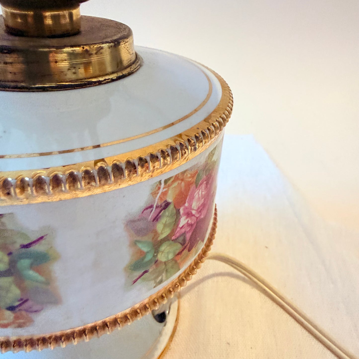 Tischlampe Rosen
