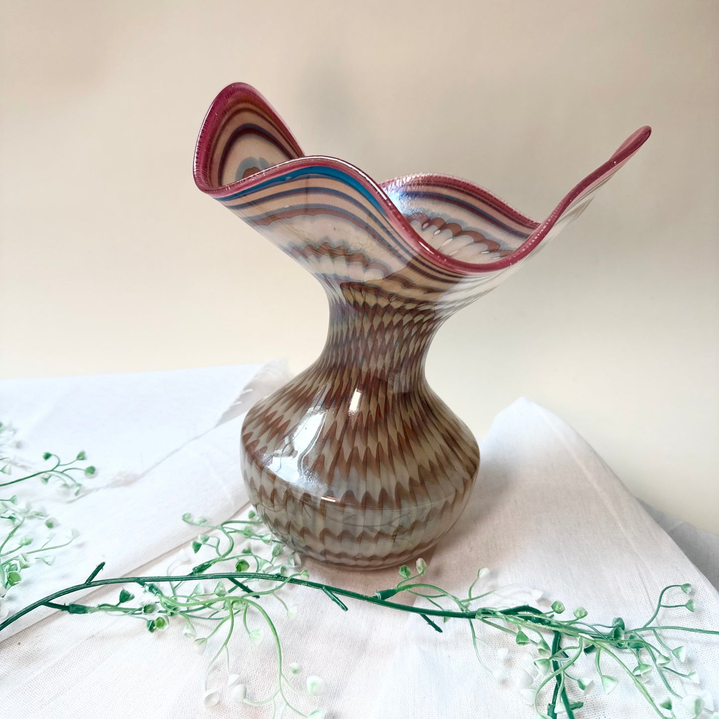 Vase Poschinger Pfauenauge pink