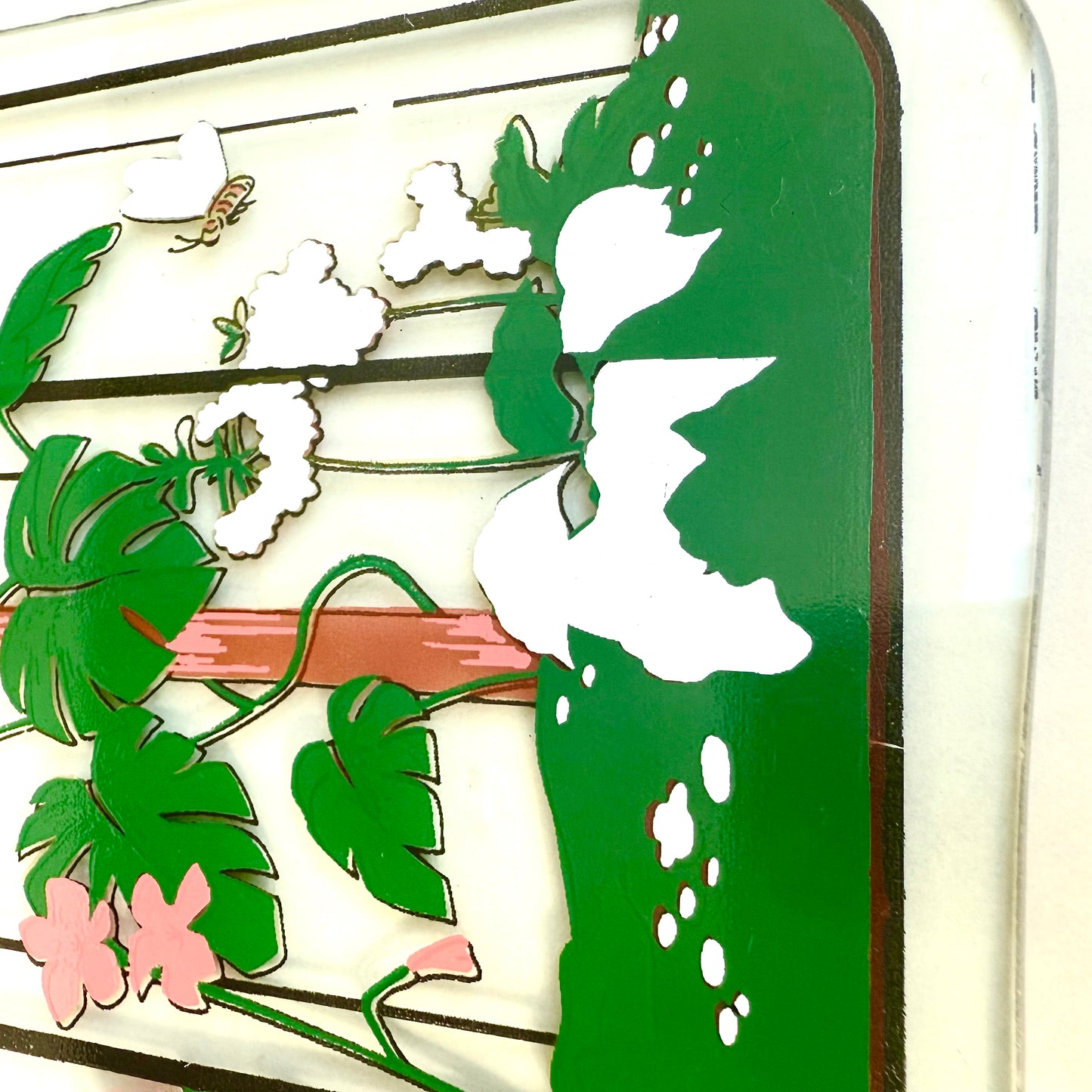 Glasbild Monstera