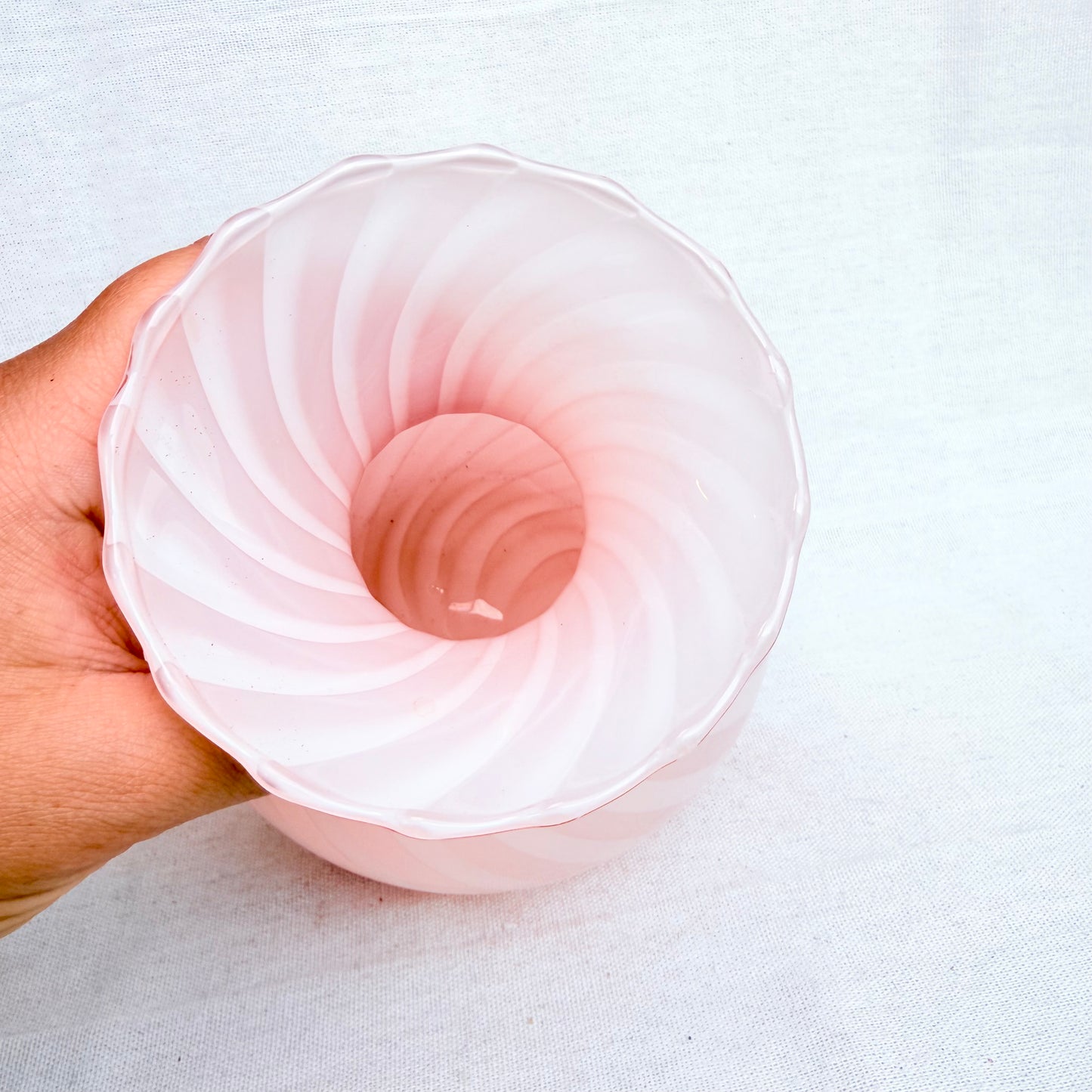 Swirl Bonbon Vase rosa