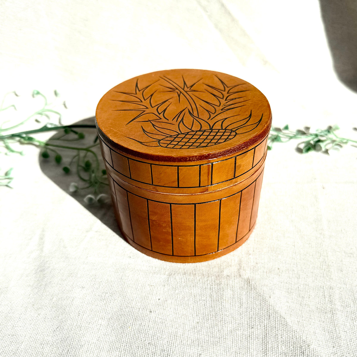 Leder Box Distel
