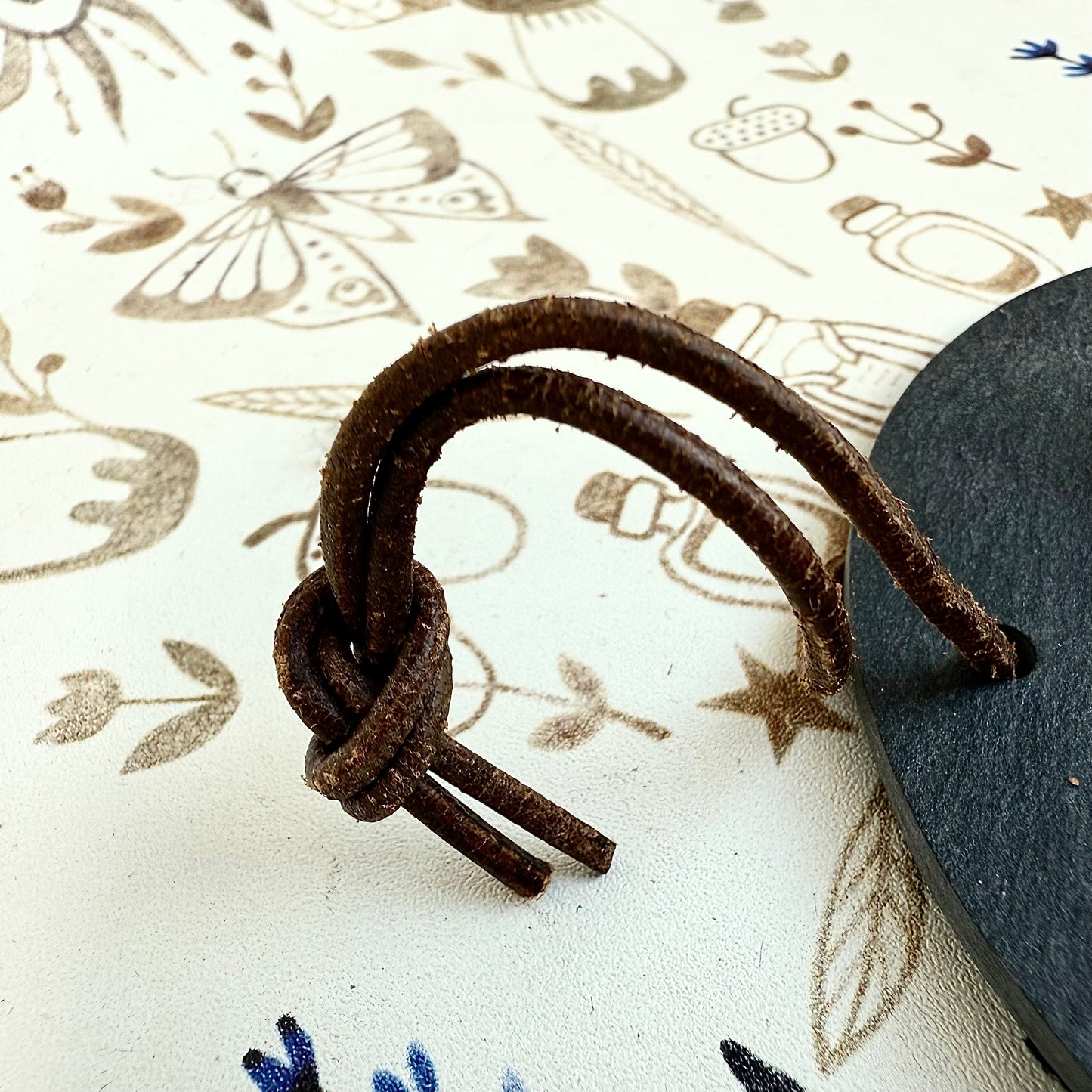 Robbe auf Schieferplatte