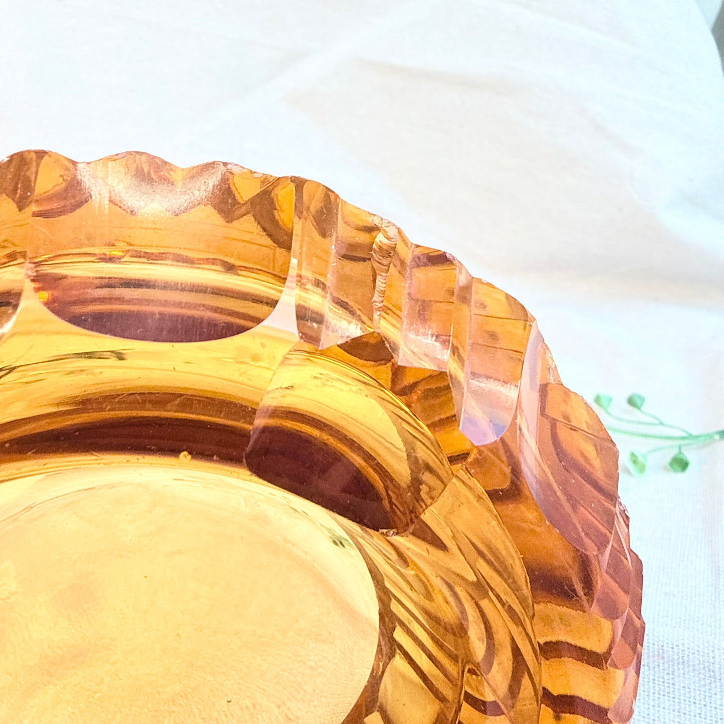 Aschenbecher Bernstein Glas
