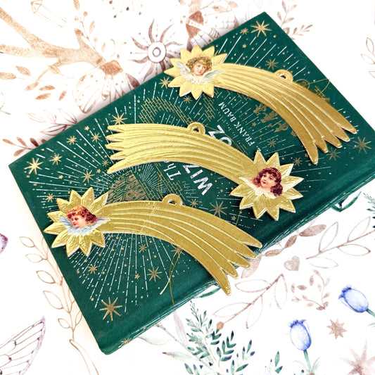 Dresdner Pappe 3er Set gold Weihnachtsstern