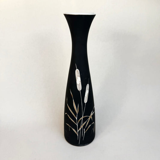 Vase Schilf schwarz