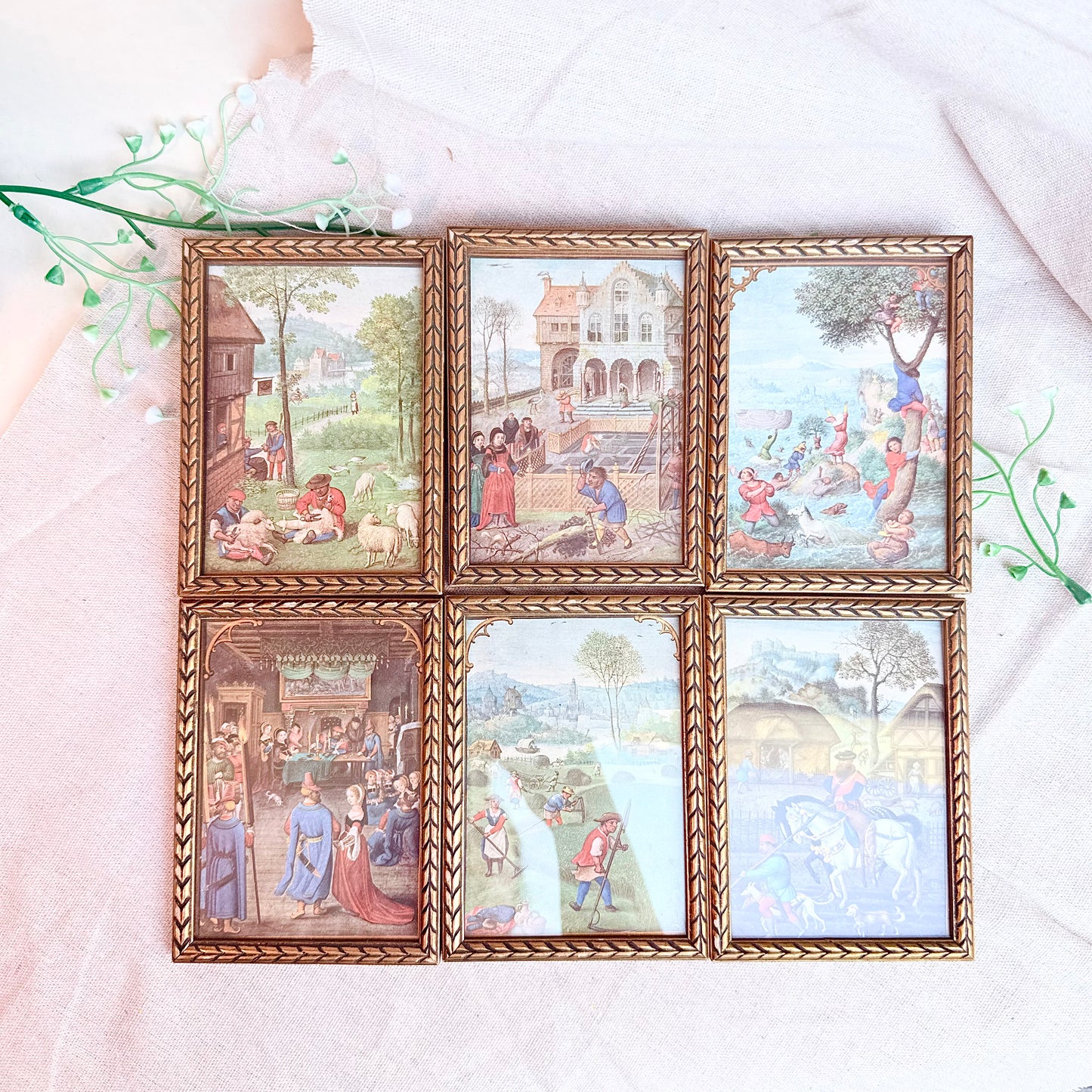 6er Set Mittelalter Drucke