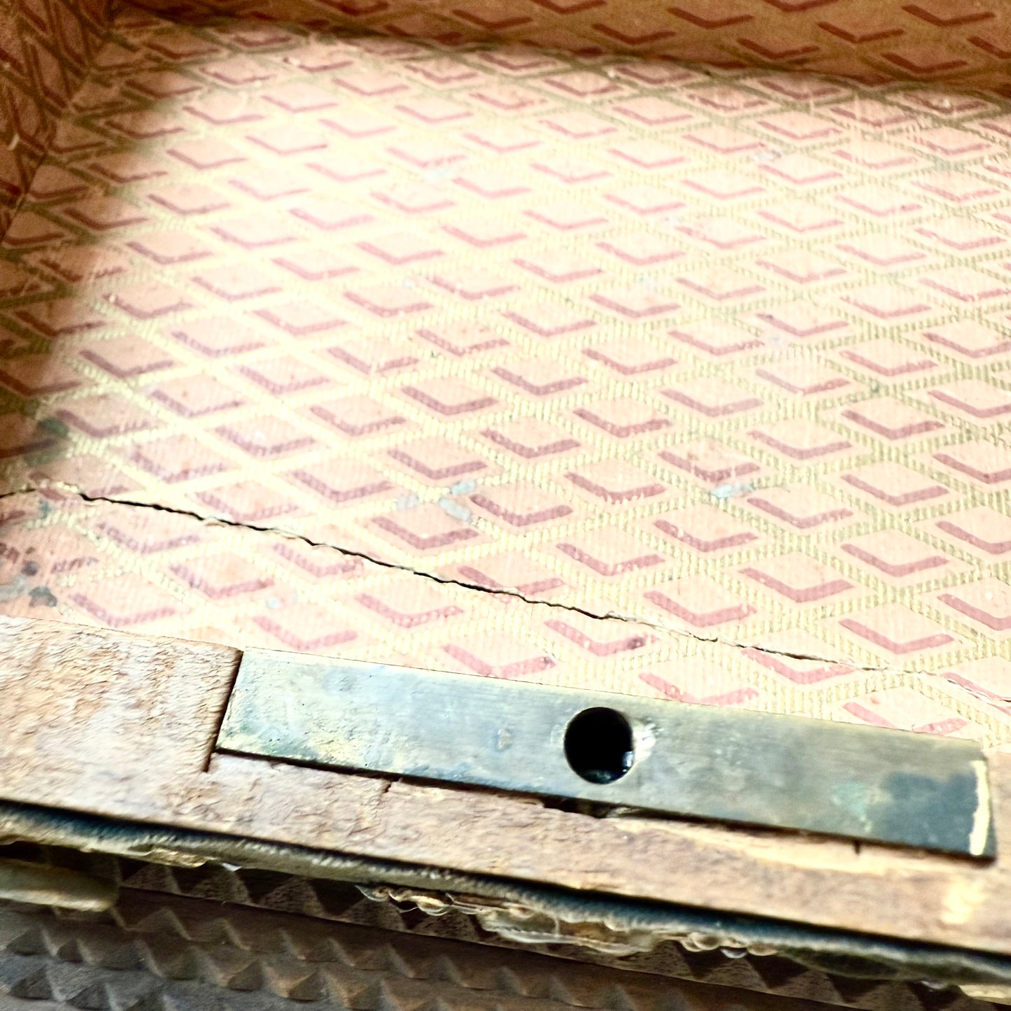 Tramp Art Box Oliv
