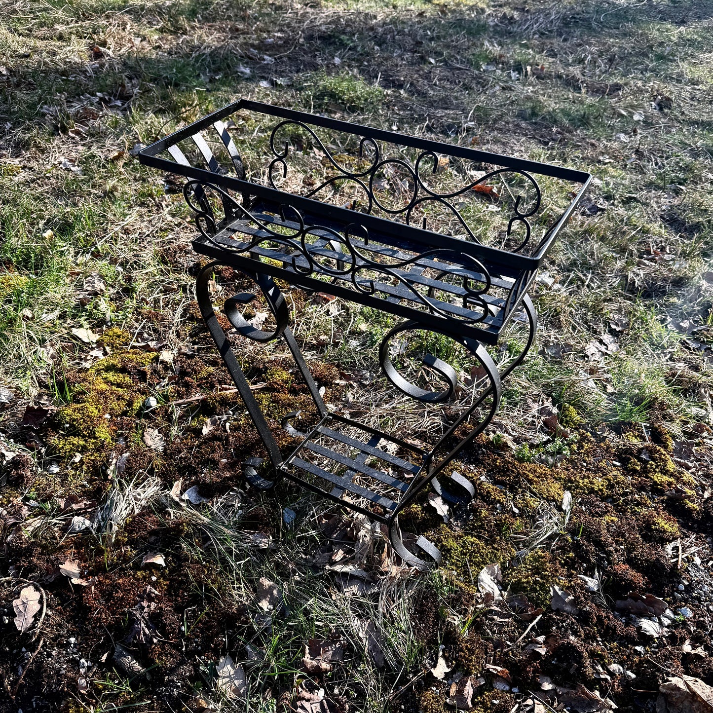 Pflanzregal Metall schwarz