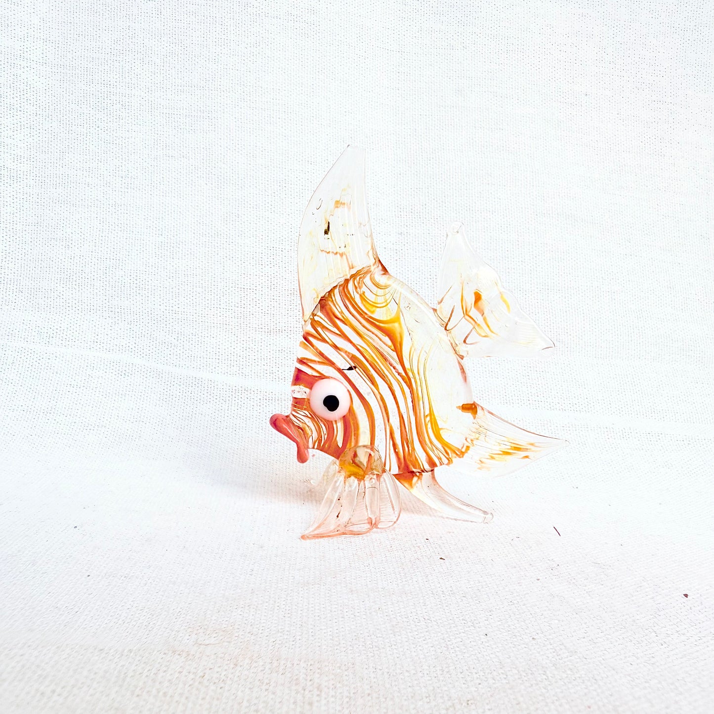 Fisch Glasfigur orange