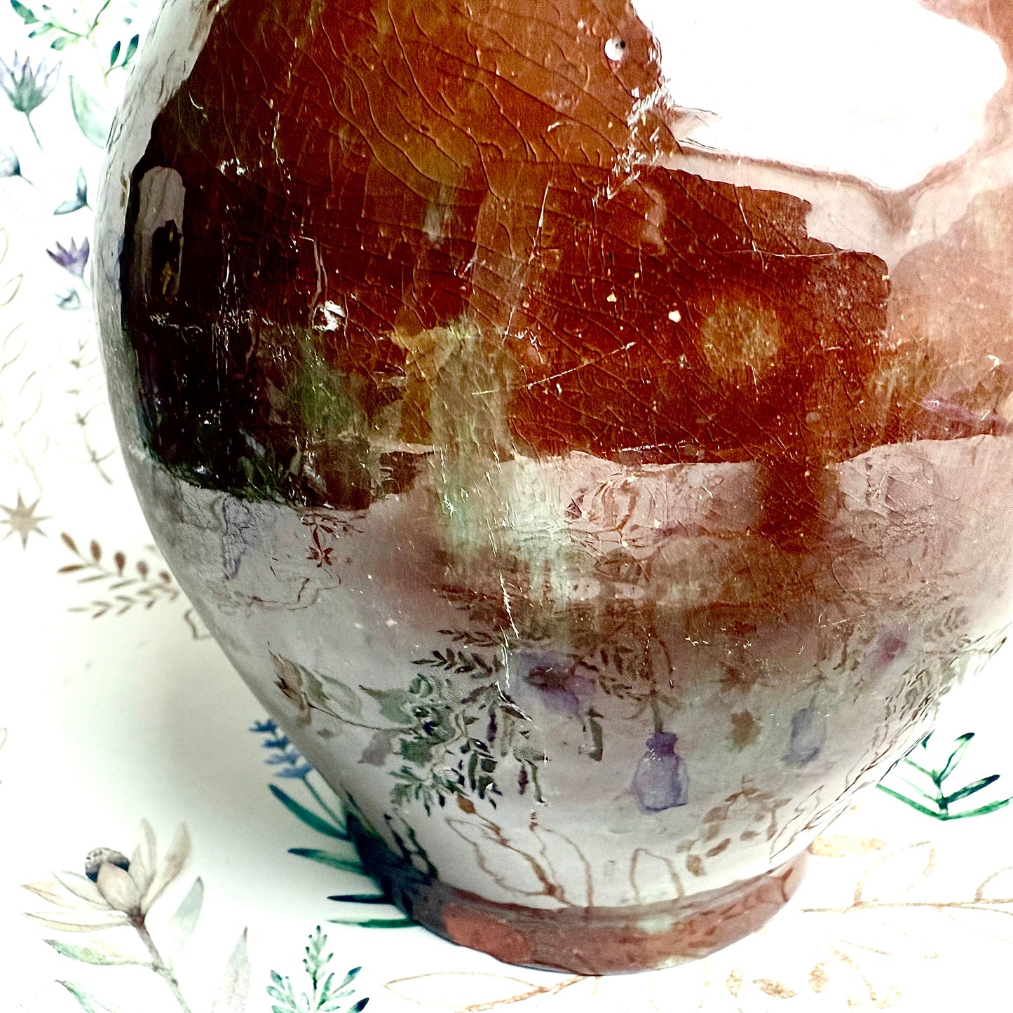 Vase Türkis Braun