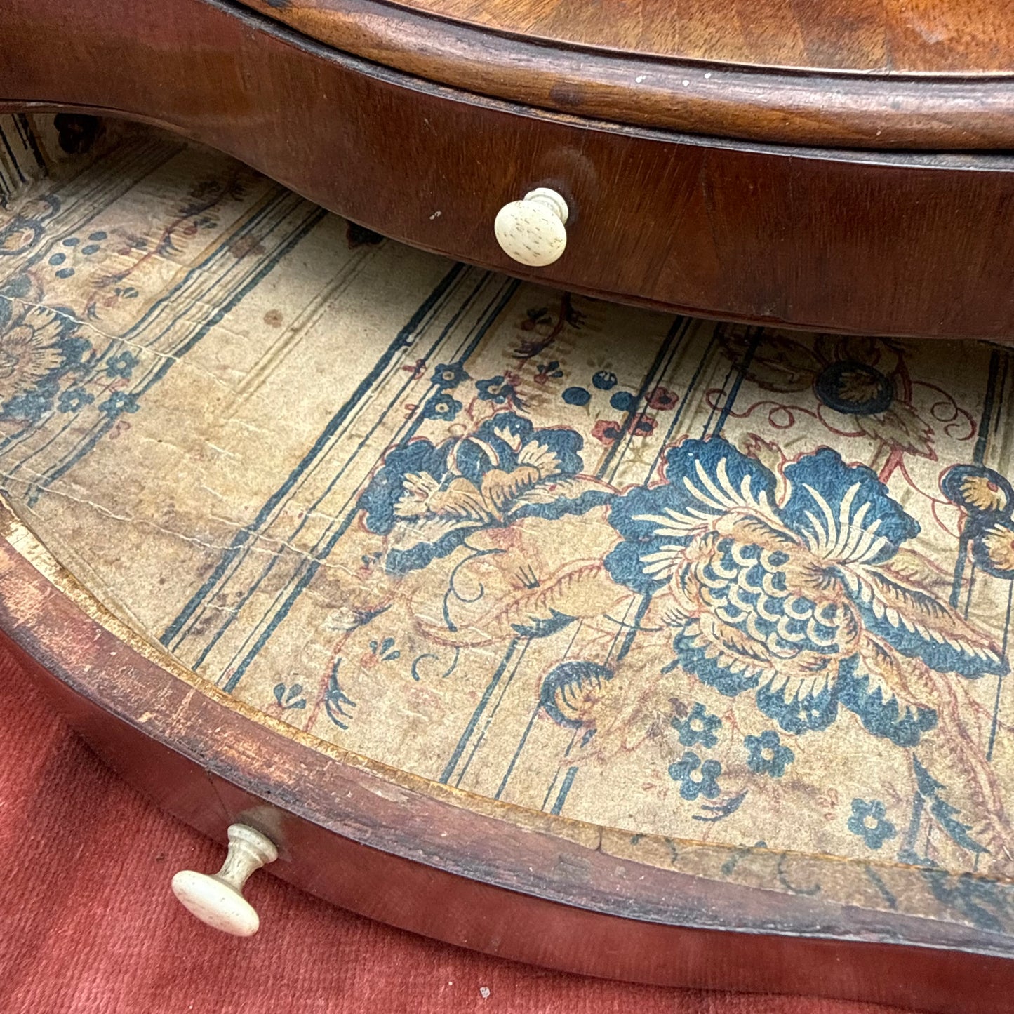 Biedermeier Aufsatz Spiegel