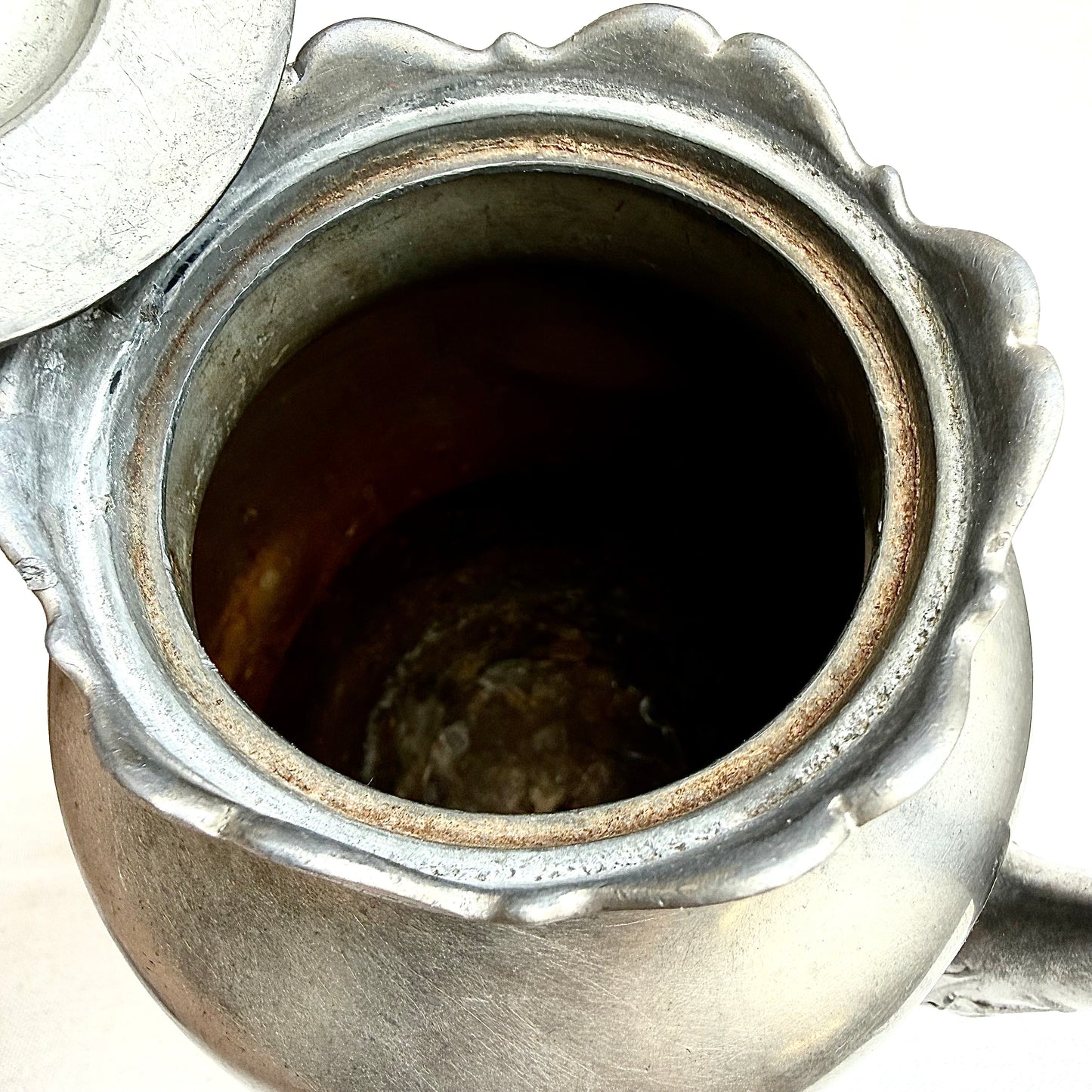 Kaffeekanne Zinn