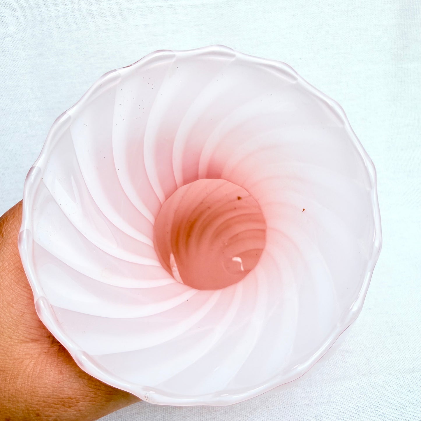 Swirl Bonbon Vase rosa