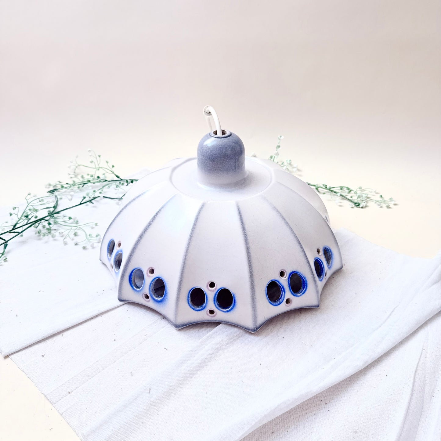 Deckenlampe Keramik blau