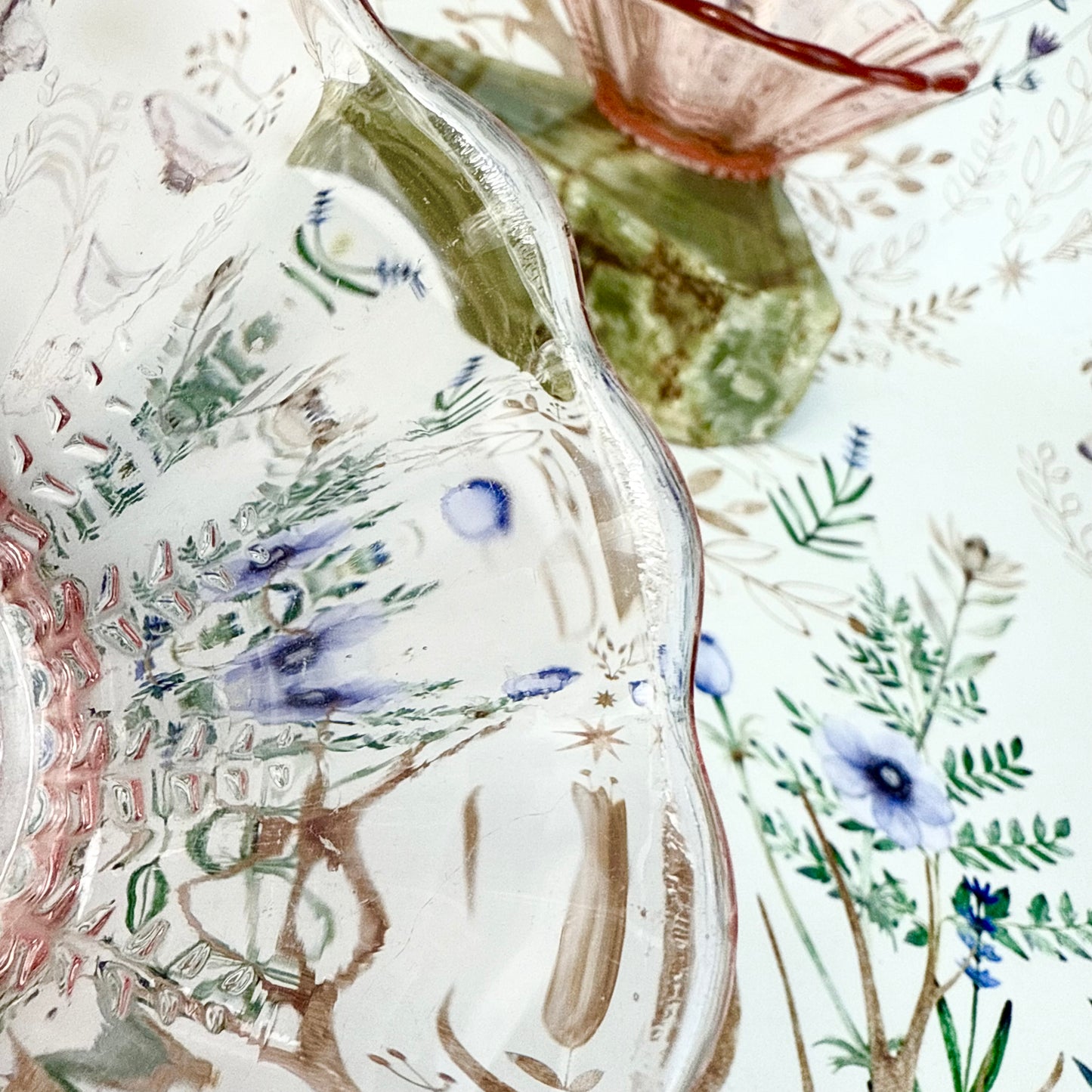 Glasschälchen rosa