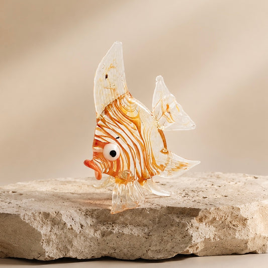 Fisch Glasfigur orange