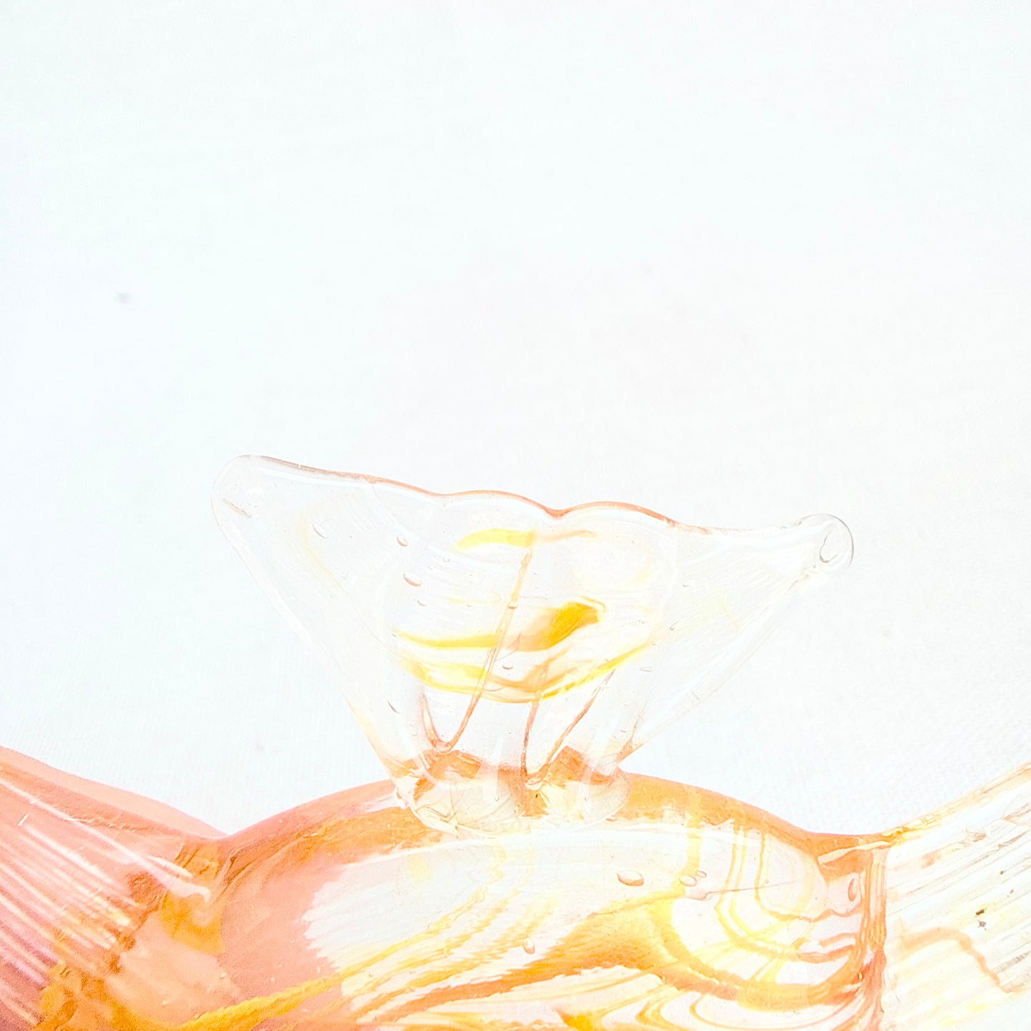Fisch Glasfigur orange