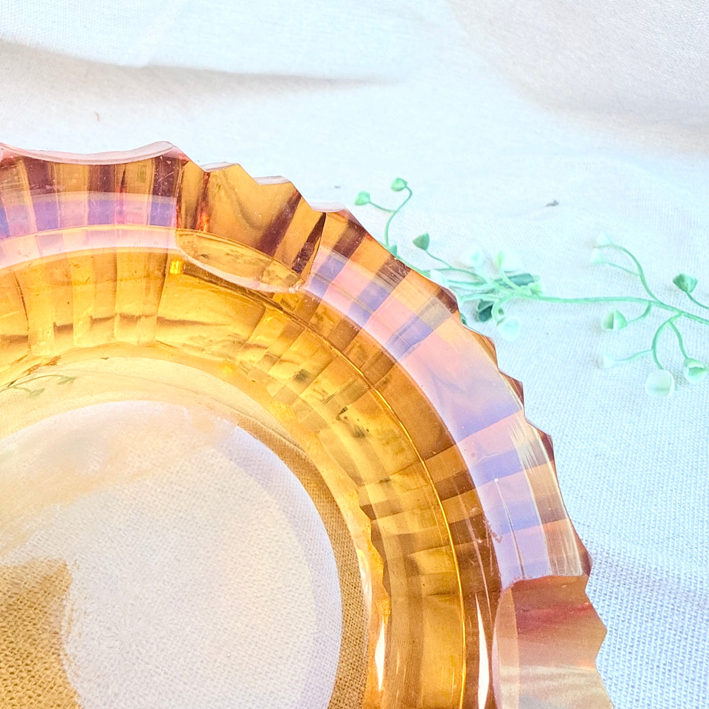 Aschenbecher Bernstein Glas