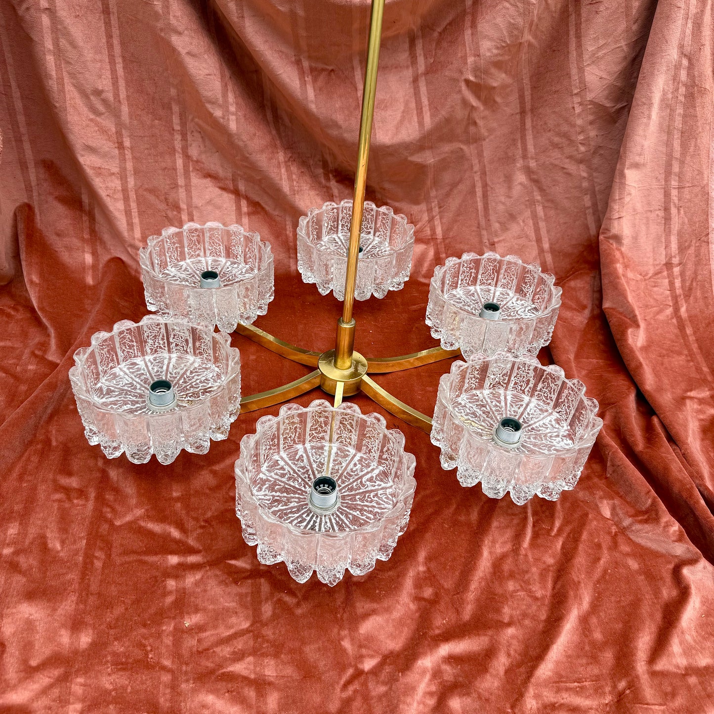 Deckenlampe mit Eiszapfen Glas